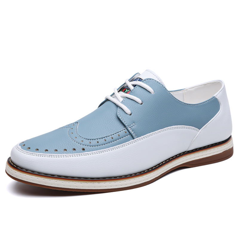 Men's Business Casual Chelsea Boots with Lace-Up
