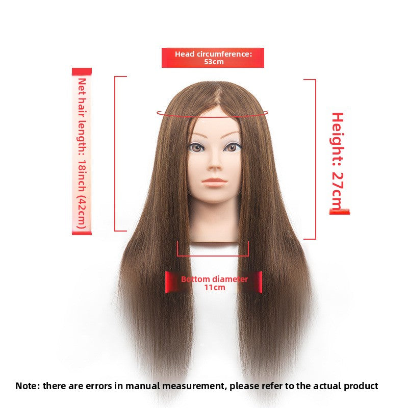Human Hair Styling Mannequin Head with Shoulder