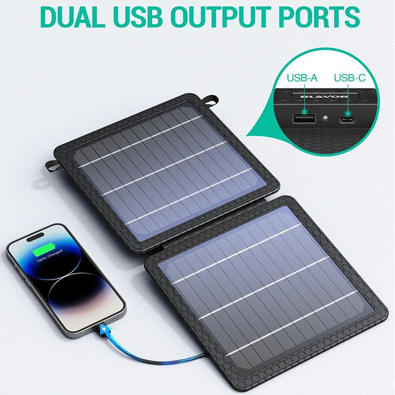 10W Fast Solar Charging Panel with USB-A