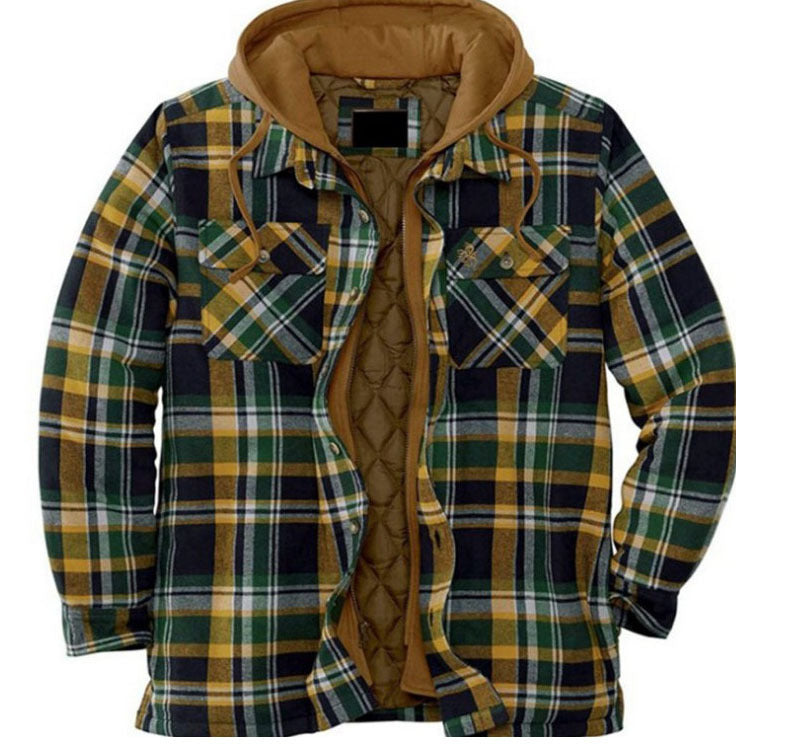 Men's Thickened Hooded Jacket
