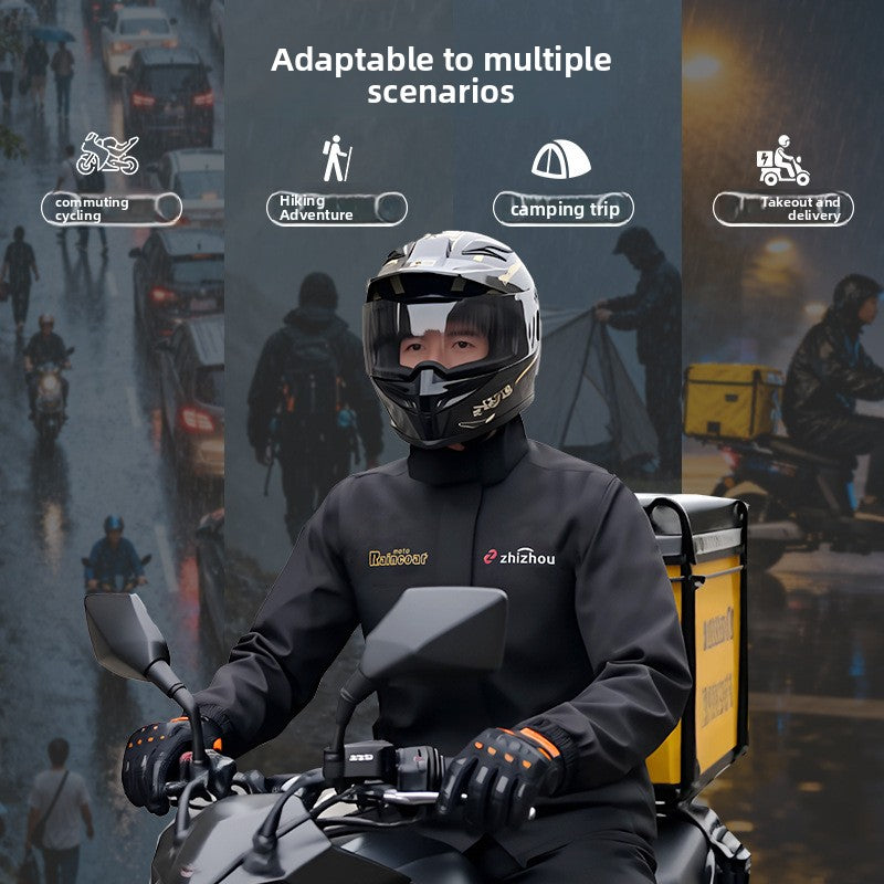 Special raincoat for delivery riders, rainproof and detachable design