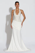 Sequin Halter Party Evening Gown