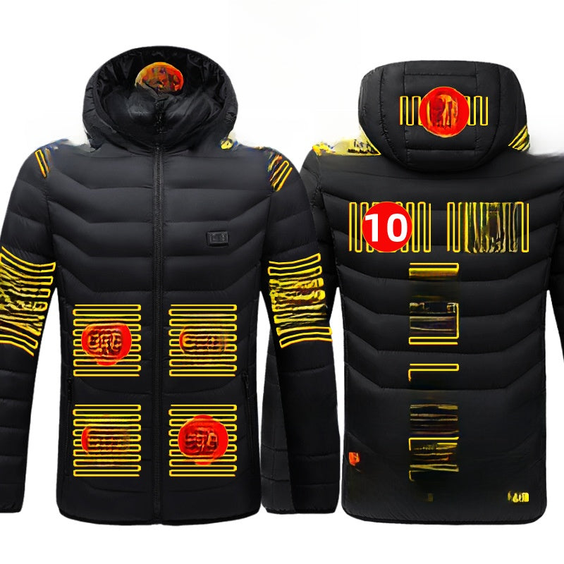 Thermal cotton coat with heating function