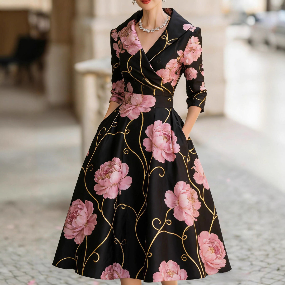Long-Sleeve Dress
