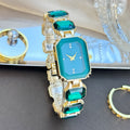 Gemstone Square Ladies Quartz Watch