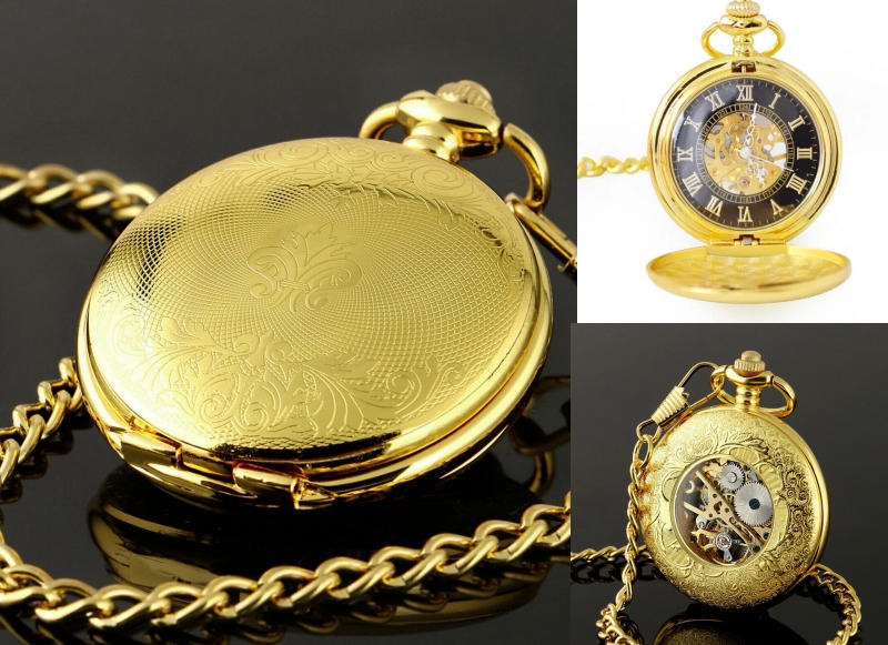 Retro Mechanical Pocket Watch Double Cover