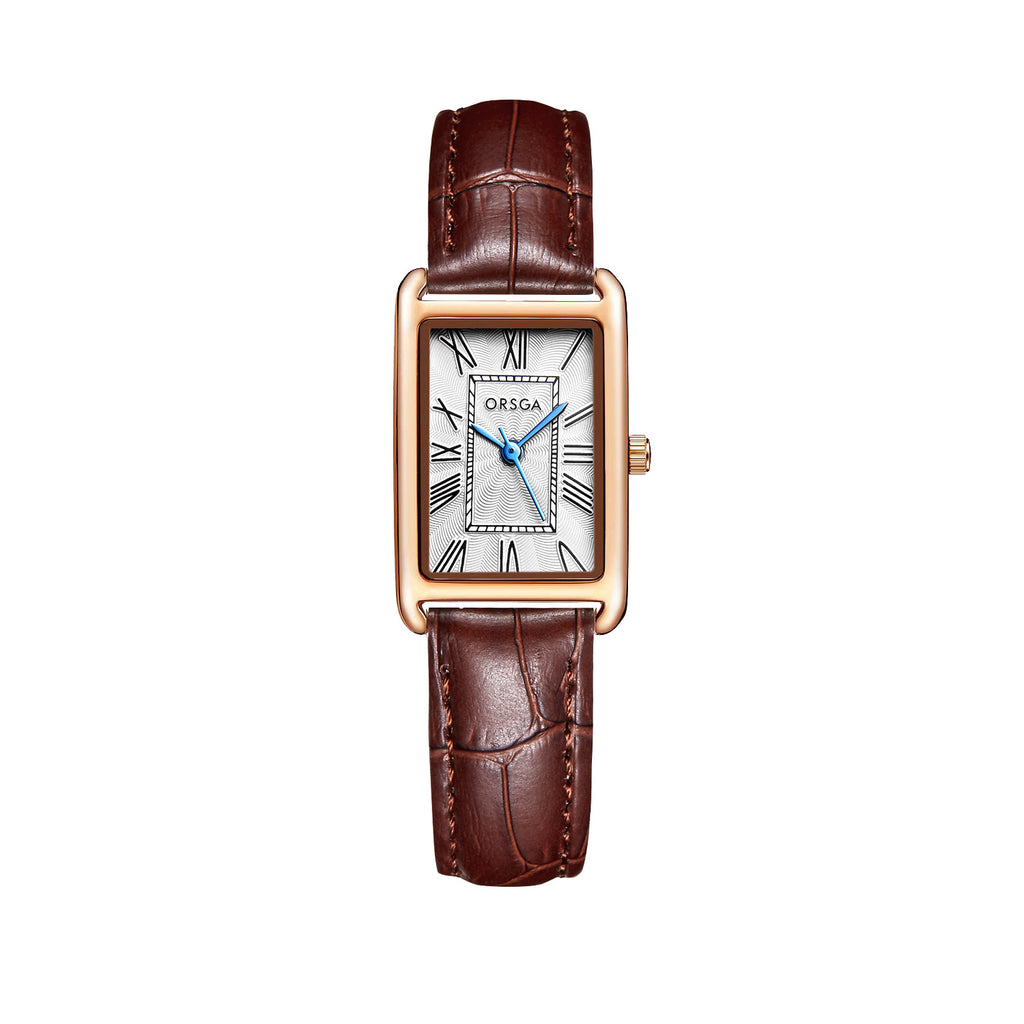 Women Square Stainless Steel Quartz Watch
