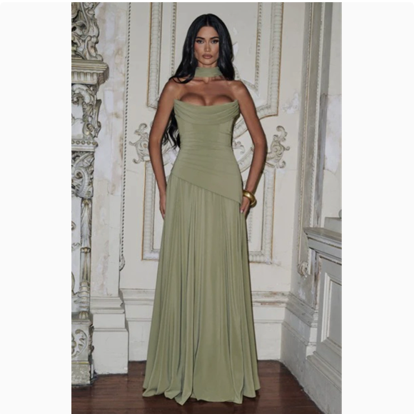Womens Strappy Slim Fit Evening Dress