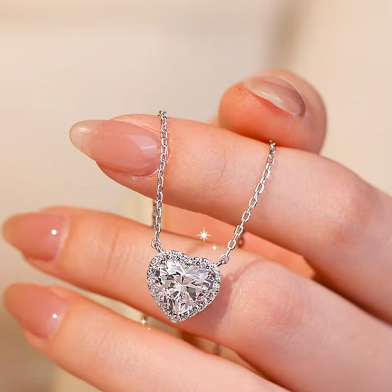 Sterling Silver Heart Pendant Necklace