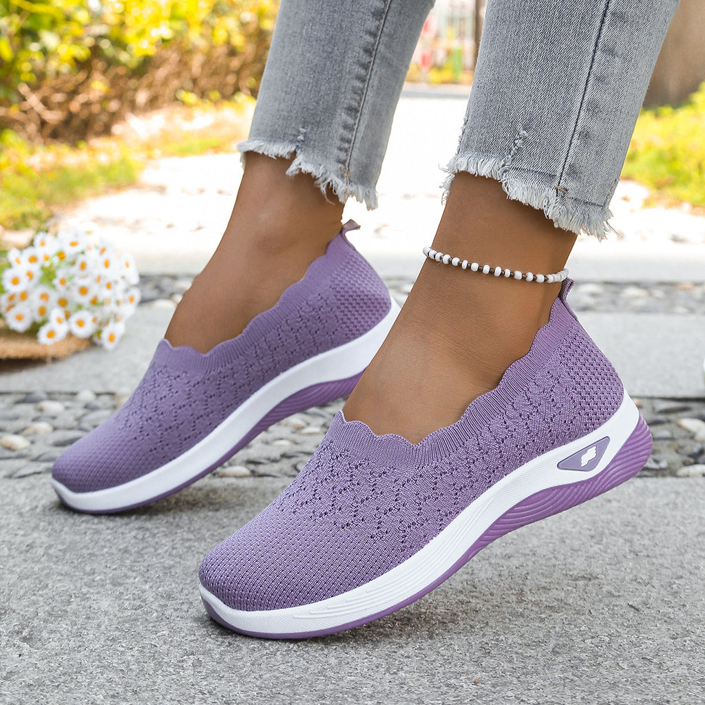 Middle-aged and elderly walking shoes, easy-to-wear casual shoes with one-step lacing