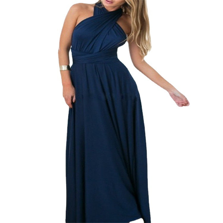 Multi Way Bandage Bodycon Long Dress Sexy Rope Design