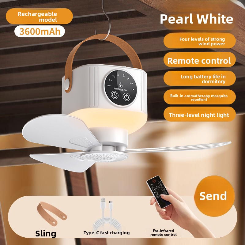 Portable USB Rechargeable Fan with Remote Control