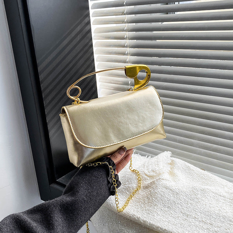 New Korean Style Versatile Chain Bag High-End Shoulder Crossbody Bag