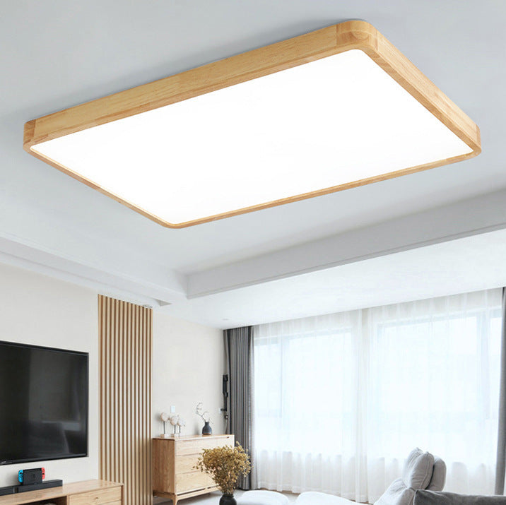 Modern Log Style LED Ceiling Lamp with Dimmable Lighting for Living Room and Bedroom