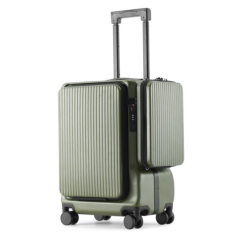 Multifunctional Travel Luggage with USB and Cup Holder