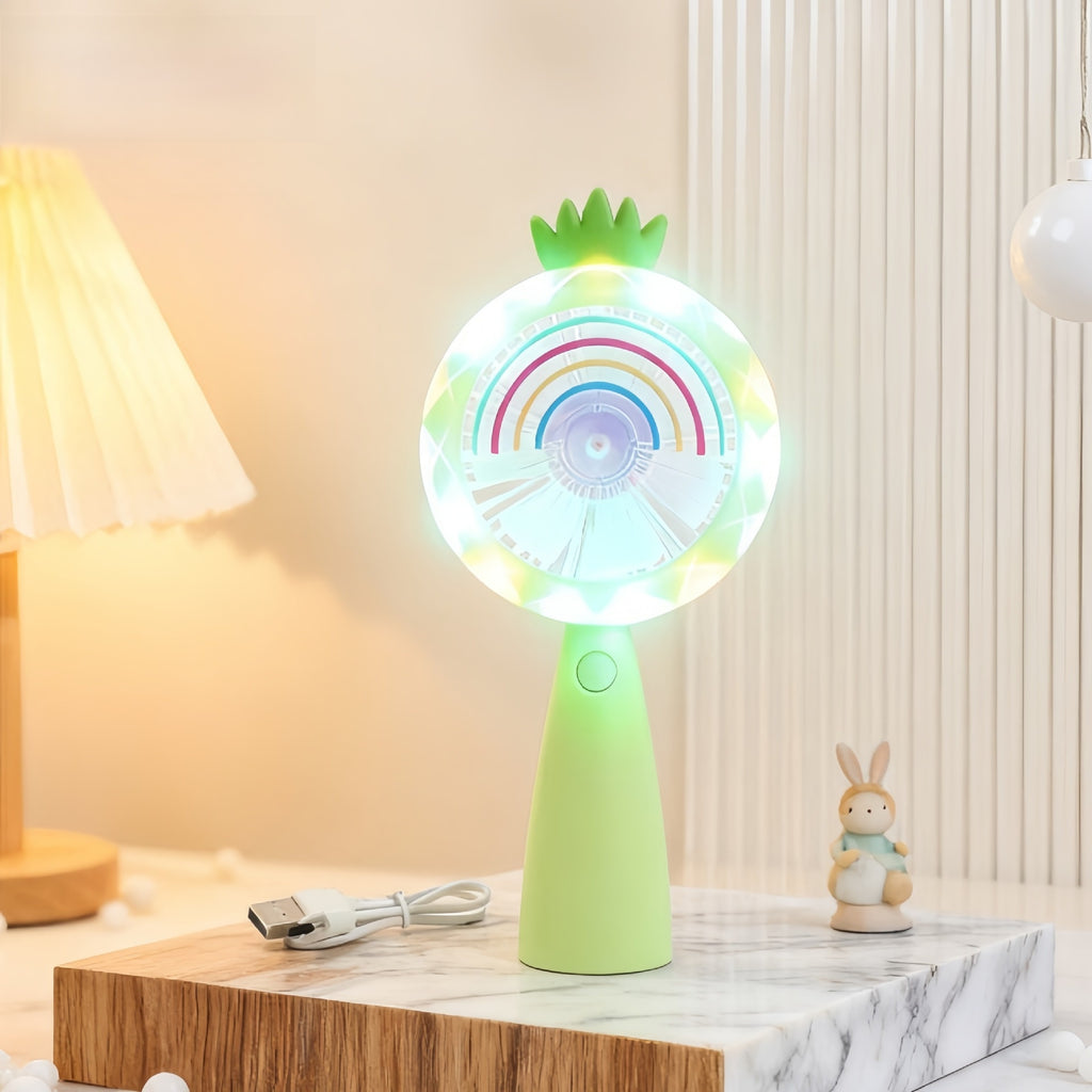 Cute Lollipop-Shaped Handheld Cartoon Mini Fan