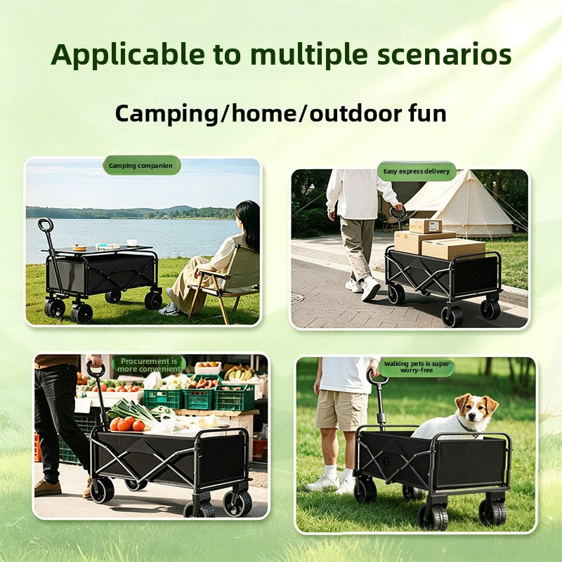 Portable Folding Camping Cart with Wheels
