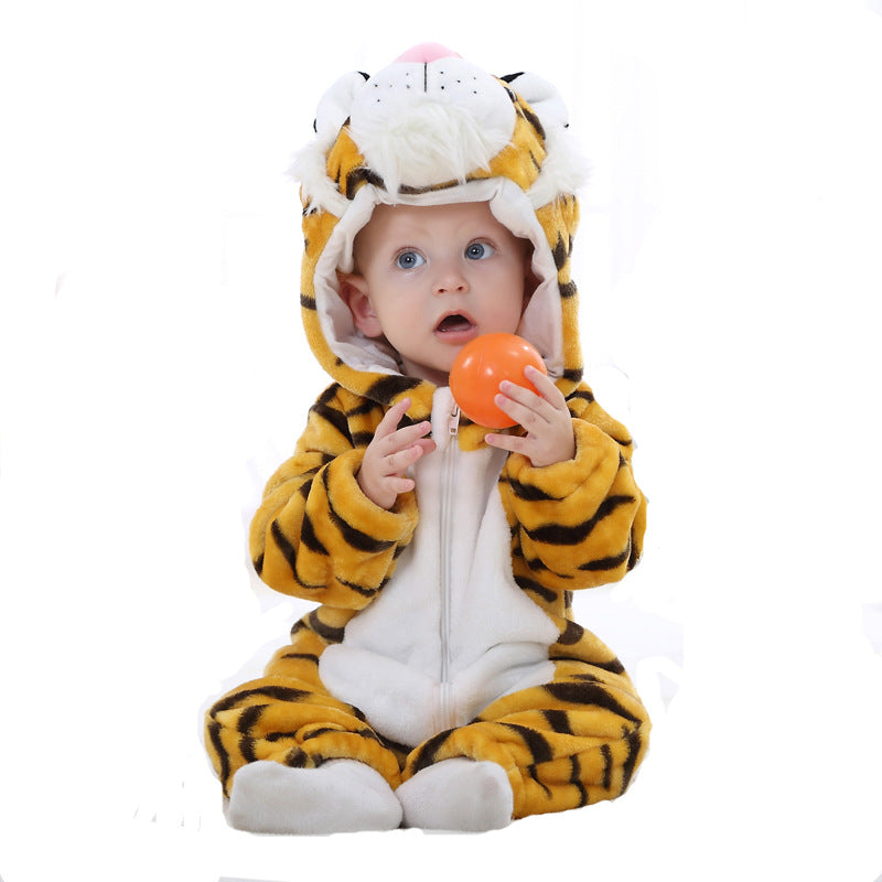 Animal Print Baby Romper Jumpsuit