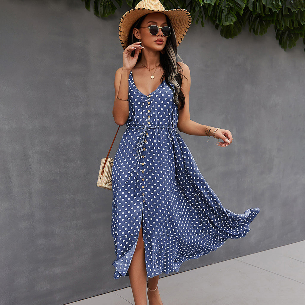 Floral Sleeveless Vest Dress