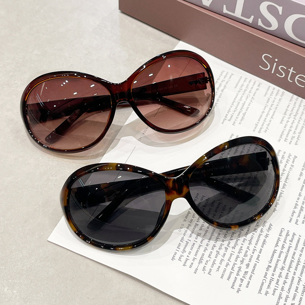 Vintage Large Oval Sunglasses