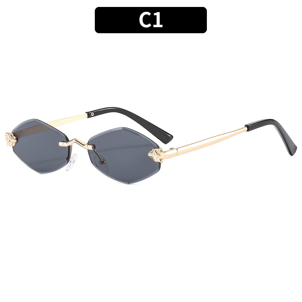 Diamond-shaped sunglasses
