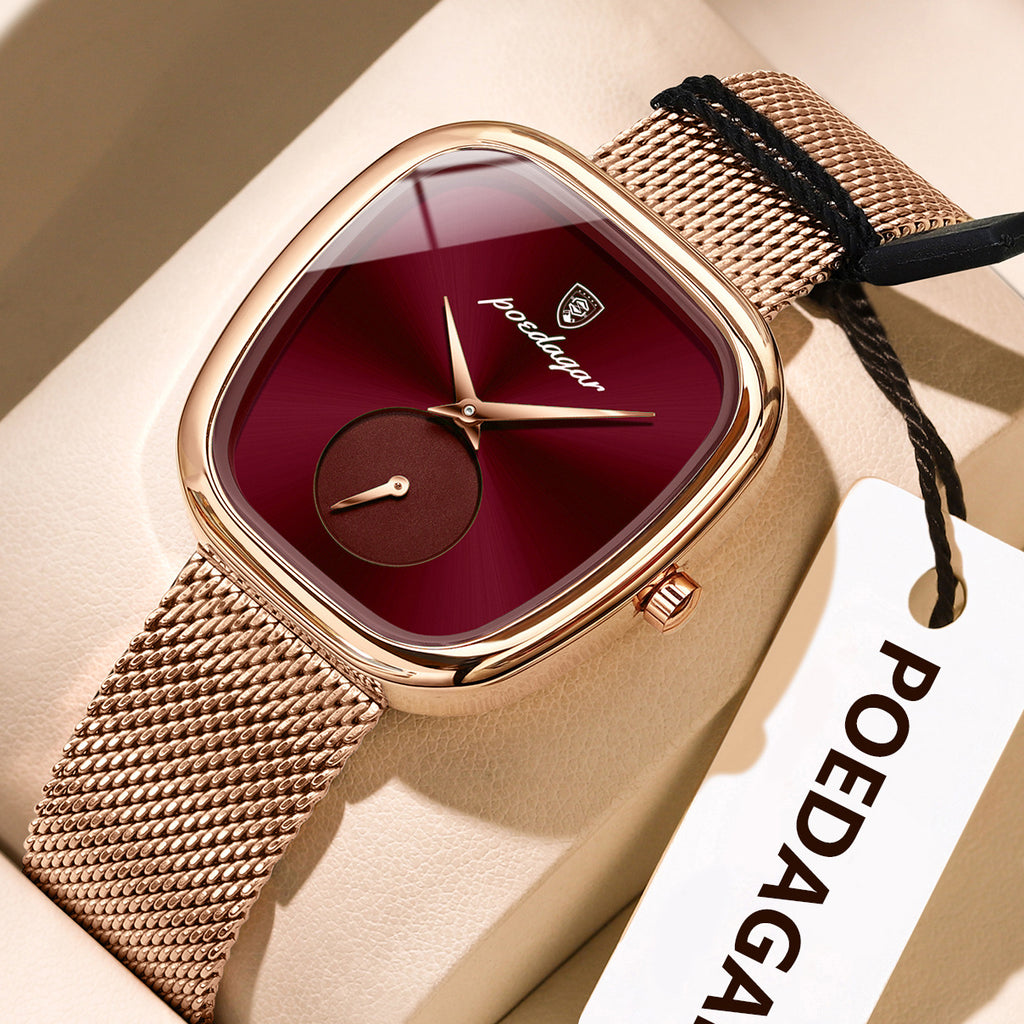 Fashion Quartz Women's Watch with Stainless Steel Mesh Strap
