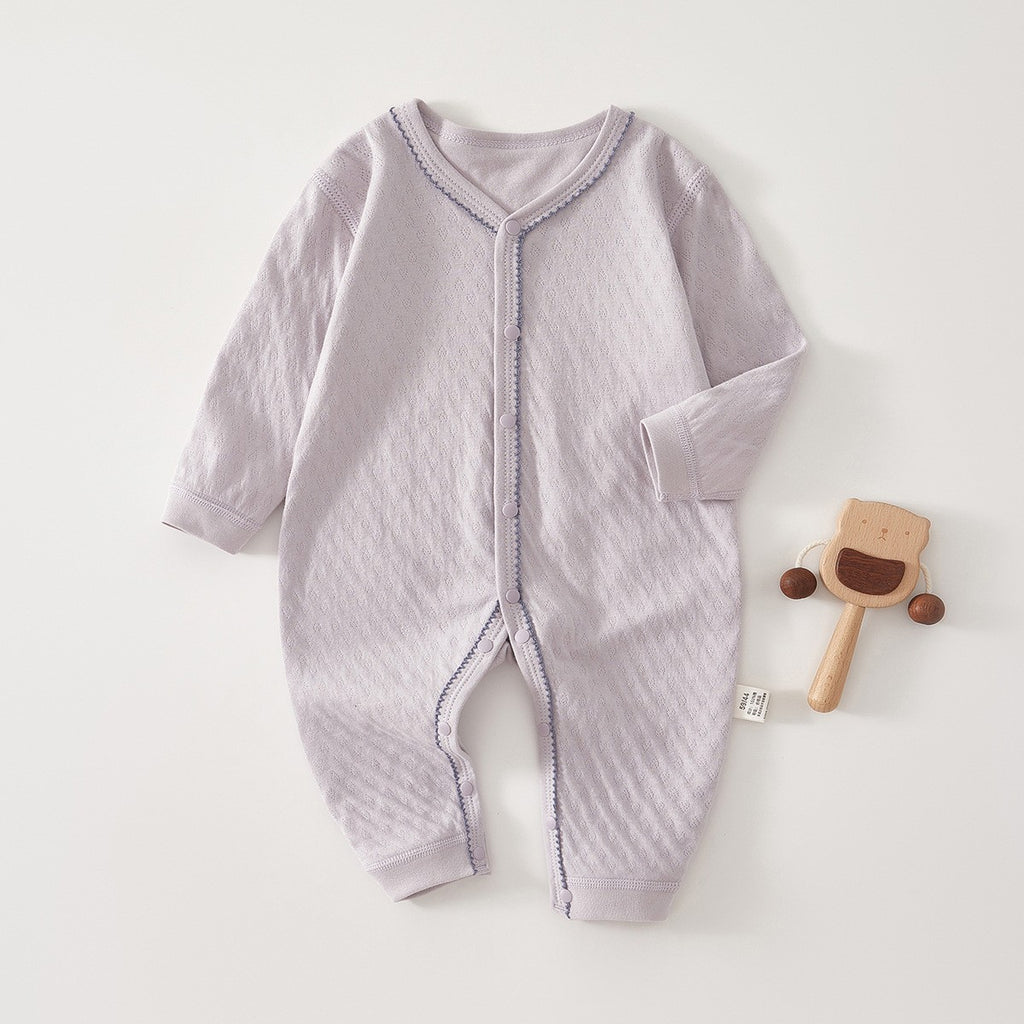 Pure Cotton Boneless Long Sleeve Newborn Baby Jumpsuit