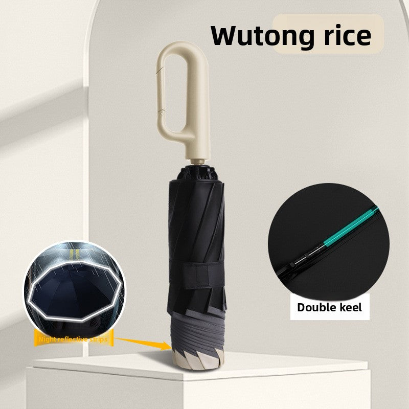 Fully Automatic Umbrella with Ring Handle