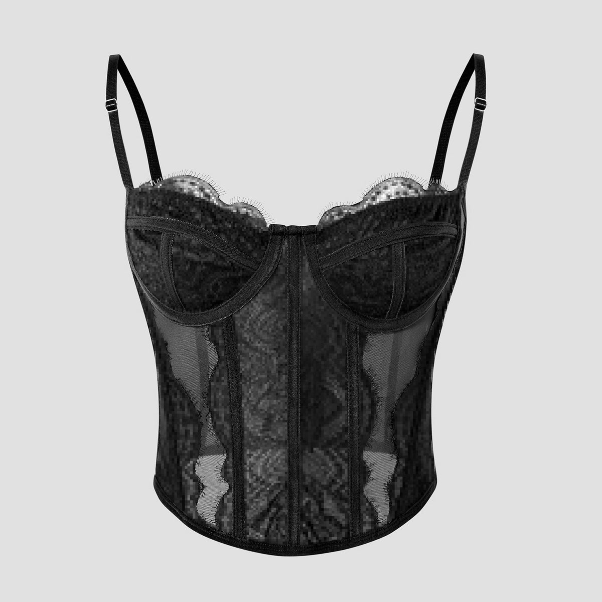 Women's Lace Fishbone Camisole Push-Up Slim Fit Top