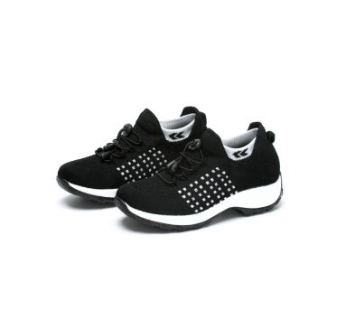 Womens Wedge Heeled Casual Sports Shoes