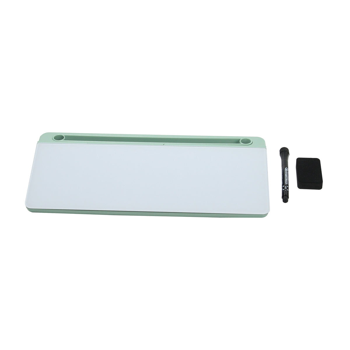 Desktop Glass Whiteboard with Storage