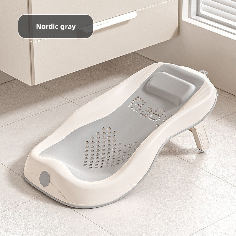 Temperature Sensing Baby Bathtub with Foldable Design