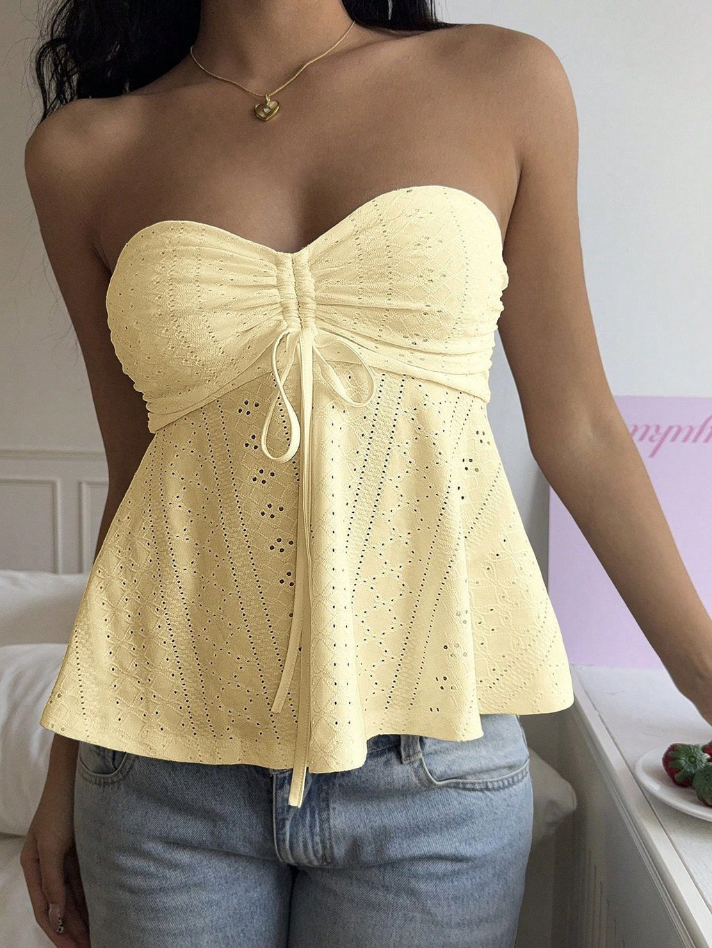 Womens Slim Fit Sleeveless Tube Top