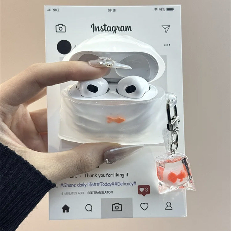 Creative Goldfish Silicone AirPods Case