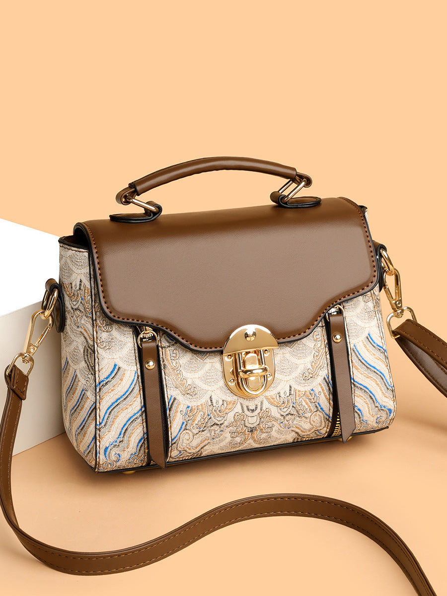 Retro PU Leather Handbag Women Crossbody Bag