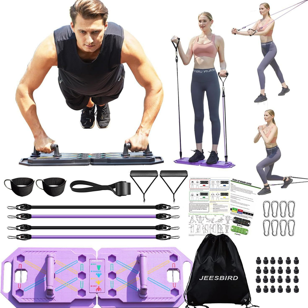 Multifunctional Foldable Push Up Board