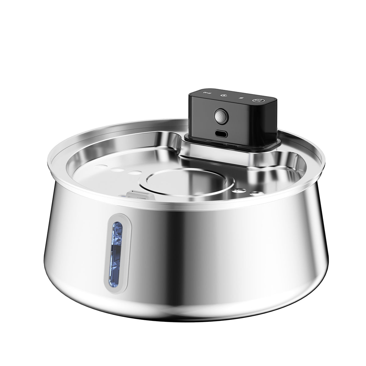 4L Stainless Steel Wireless Infrared Sensor Pet Water Fountain for Cats and Dogs