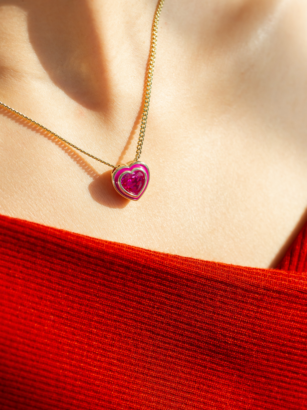 Rainbow Sugar Necklace Dopamine Gem All-Match Niche Accessories