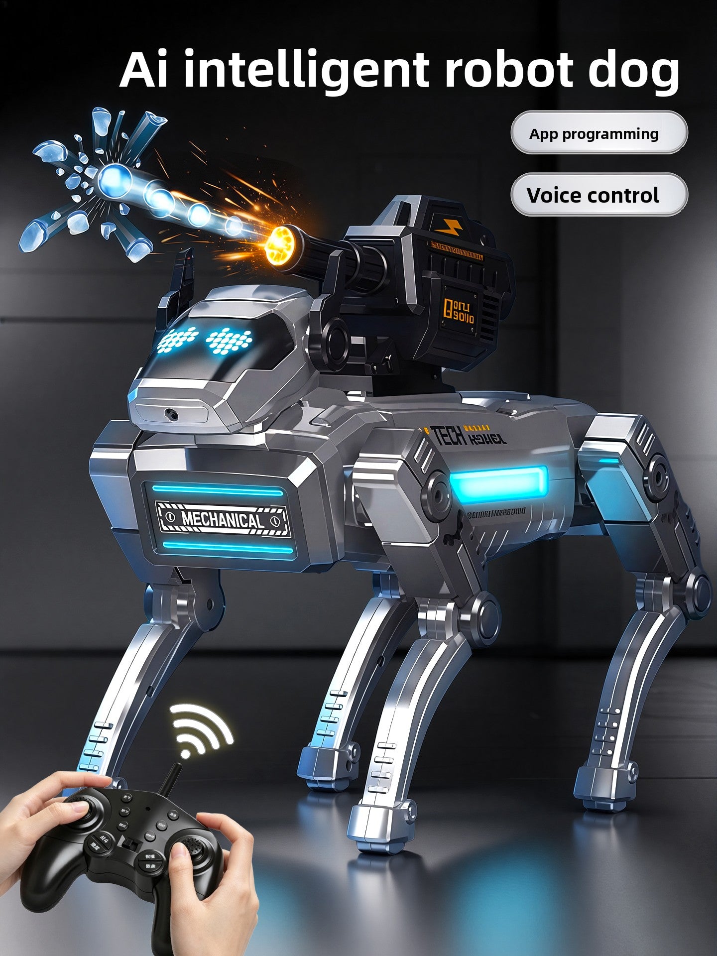 Programmable AI Robot Dog with Remote Control