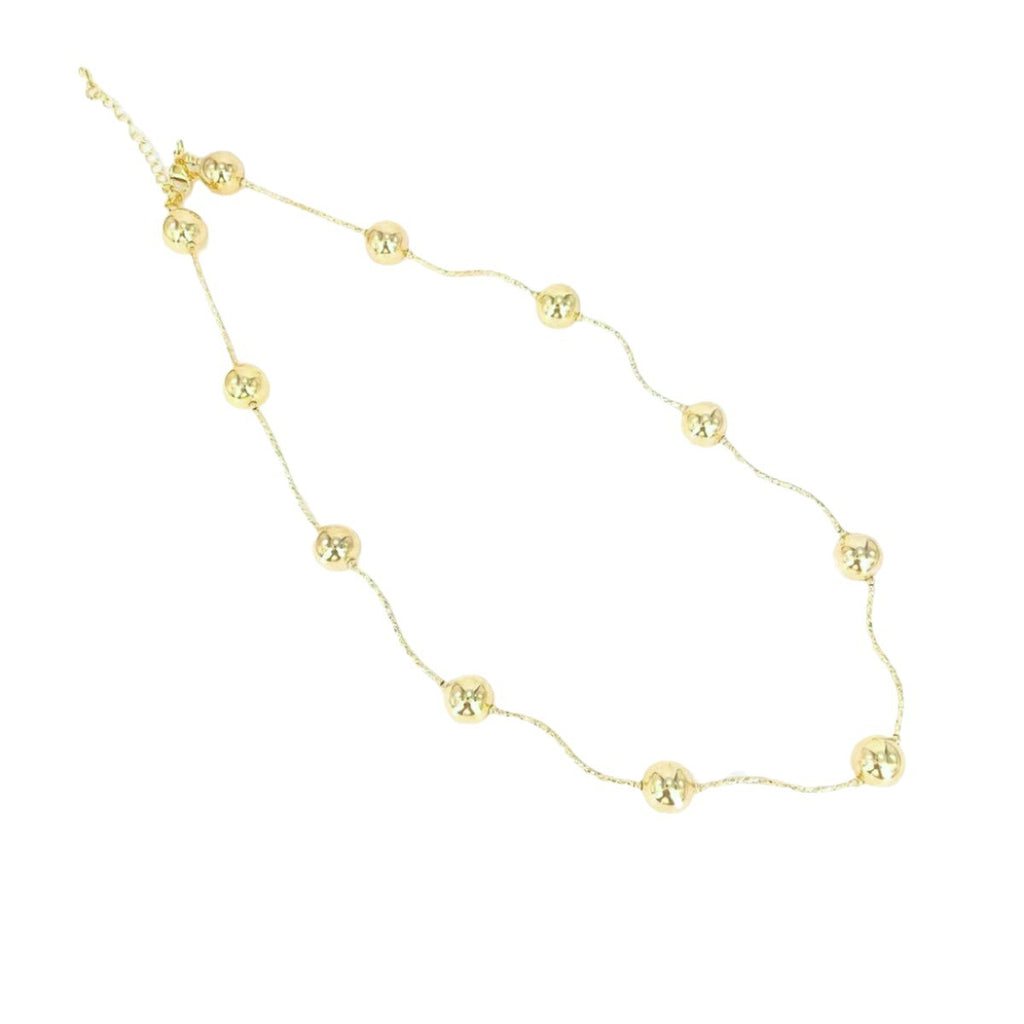 Geometric Bead Copper Plated Necklace