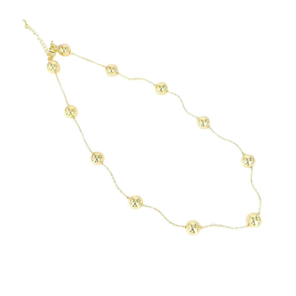 Geometric Bead Copper Plated Necklace