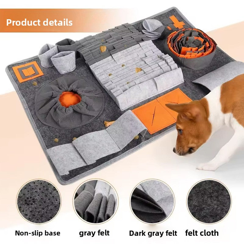 Interactive Dog Snuffle Mat for Slow Feeding and Puzzle Training
