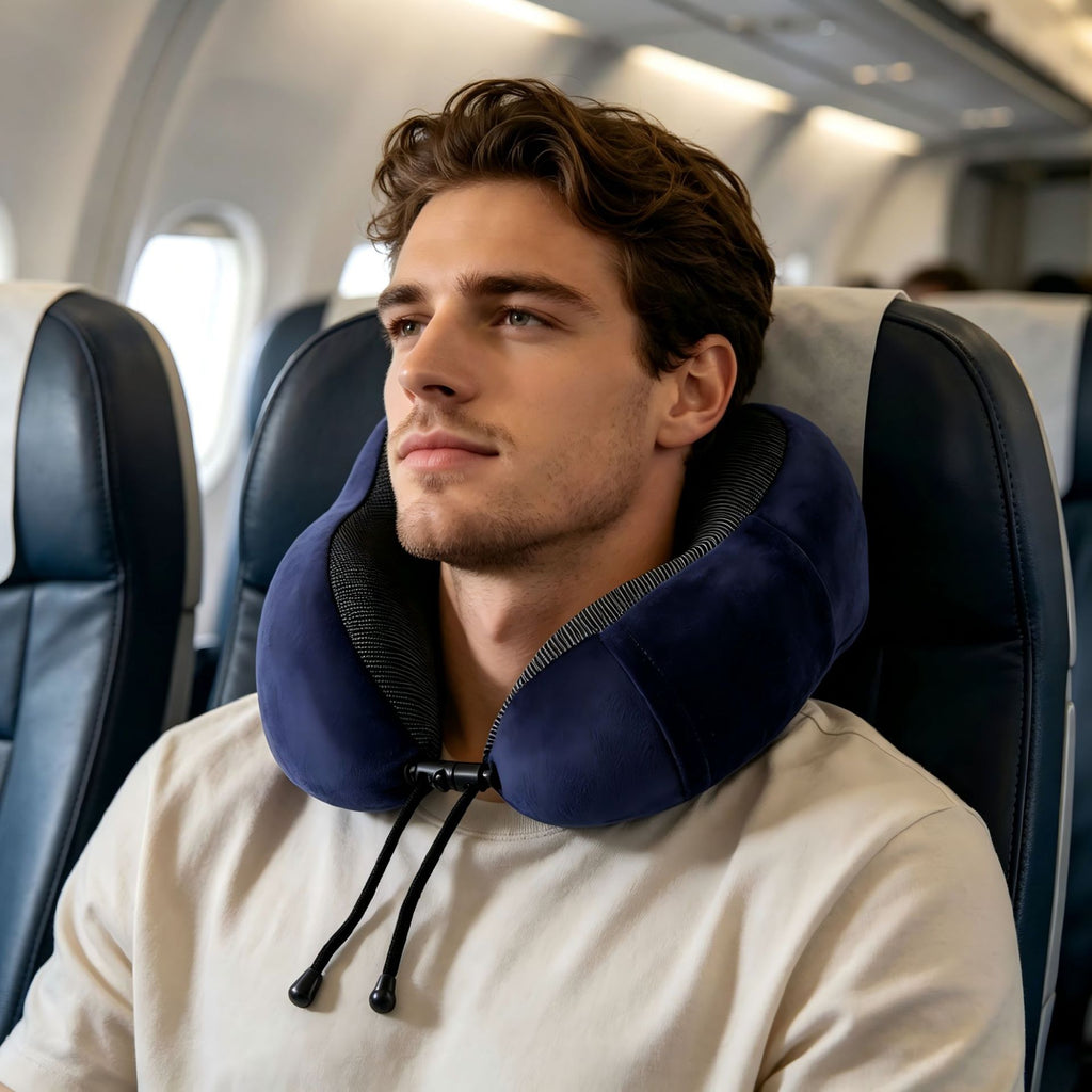 Ergonomic Memory Foam Neck Pillow