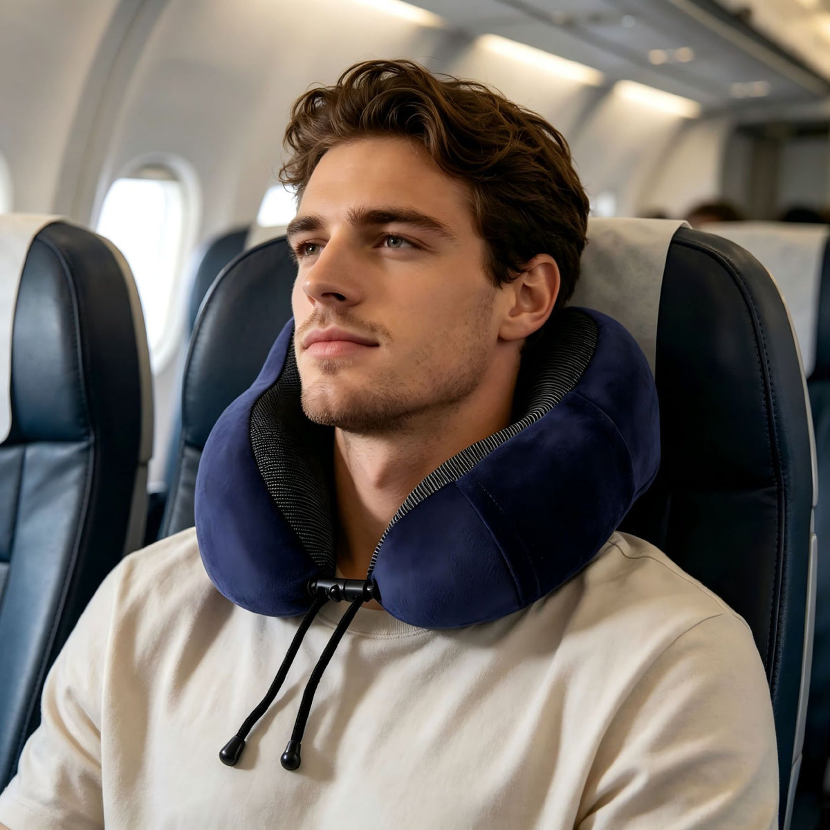 Ergonomic Memory Foam Neck Pillow