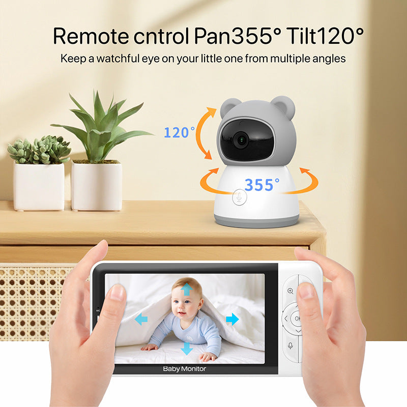 High-definition 5-inch baby monitor for remote monitoring
