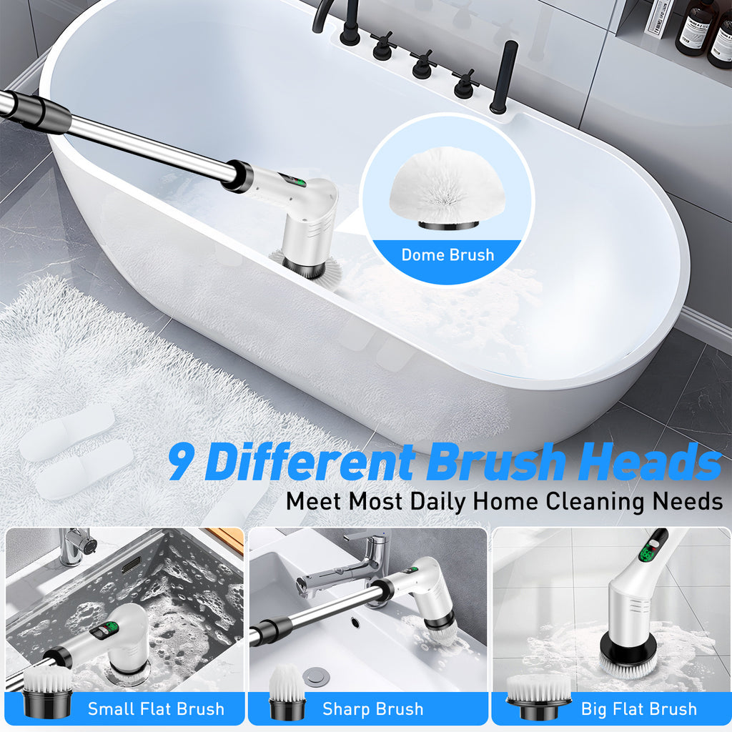 Electric Digital Display Multi-Functional Cleaning Brush
