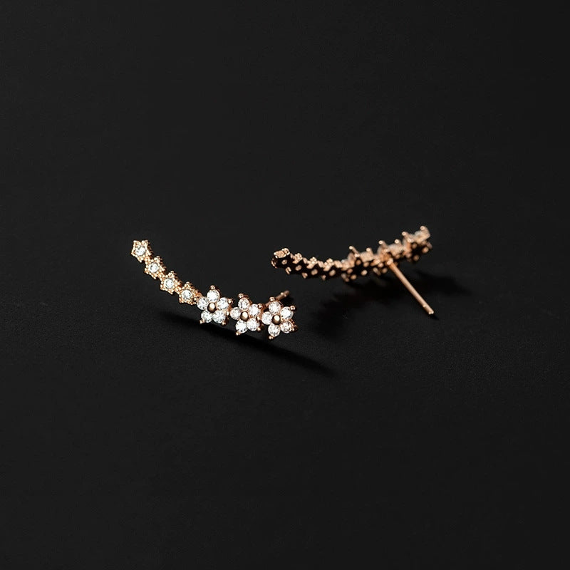 Zircon Studded Starry Sky Earrings