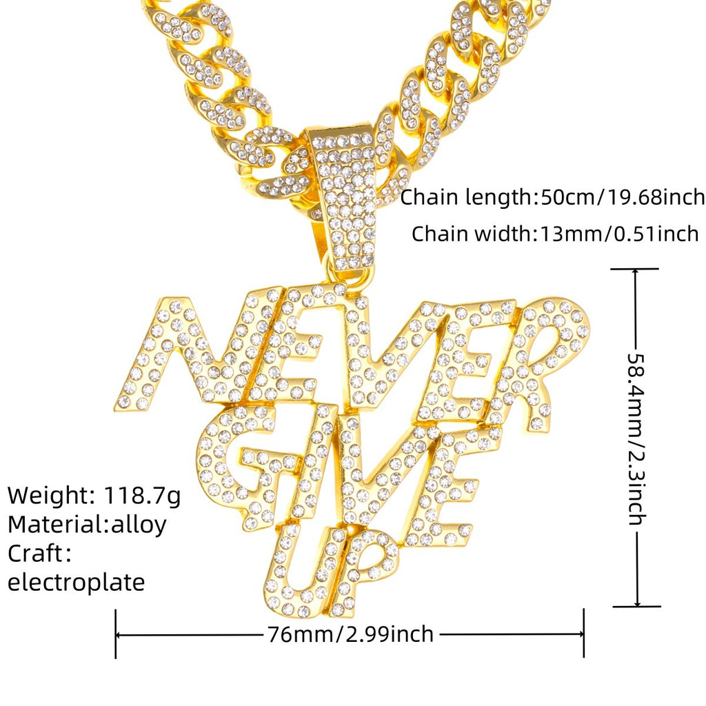 Cuban chain necklace pendant