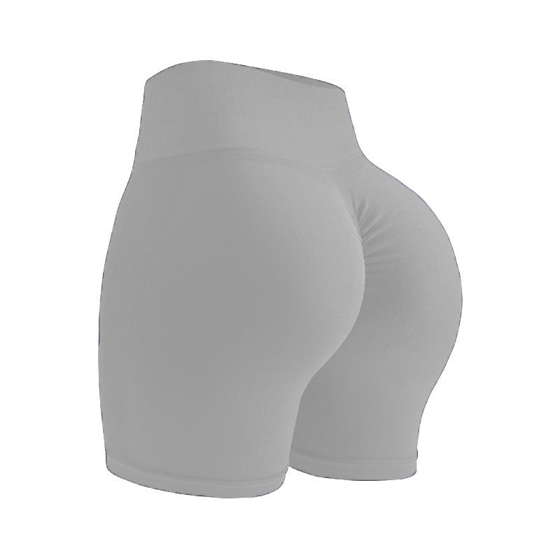 Seamless Knitted High-Waist Fitness Shorts