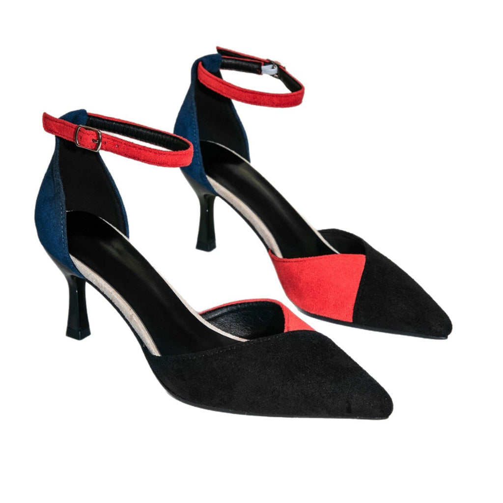 Womens Color Block Stiletto Heels